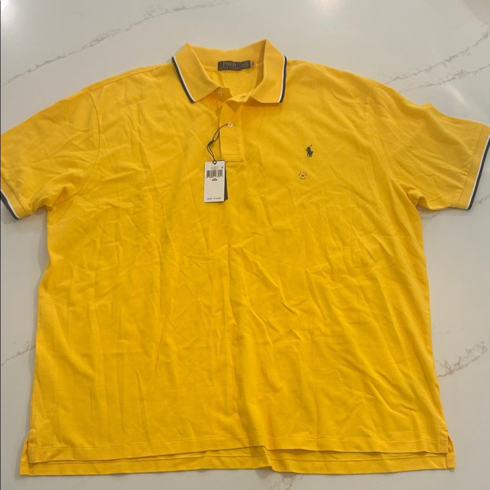 Polo by Ralph Lauren Men's Bright Yellow Polo Shirt